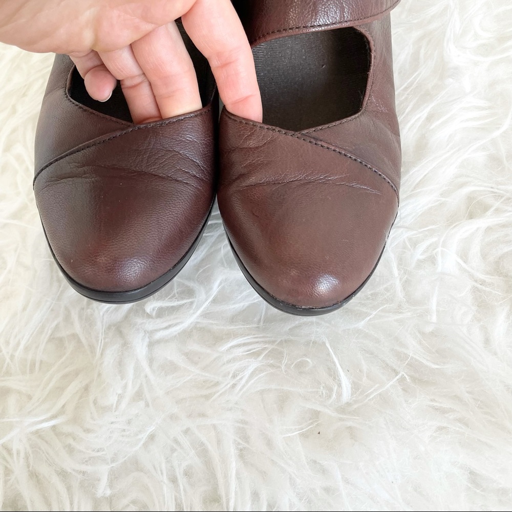 Munro Narrow Mary Jane leather shoes low heel - Picture 10 of 11